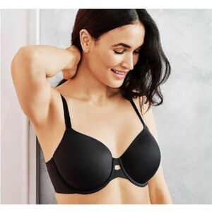 Wacoal NWT Superbly Smooth T-Shirt Bra 853342 Black 38 G Underwire Everyday